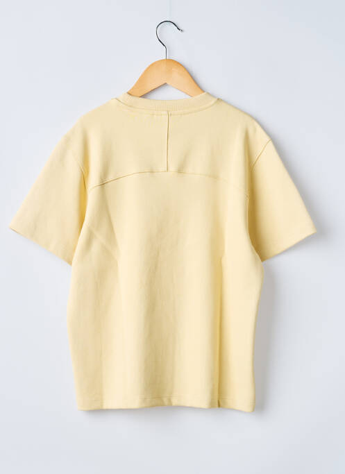 Tricou croială dreaptă mâneci scurte galben GARCIA garcon