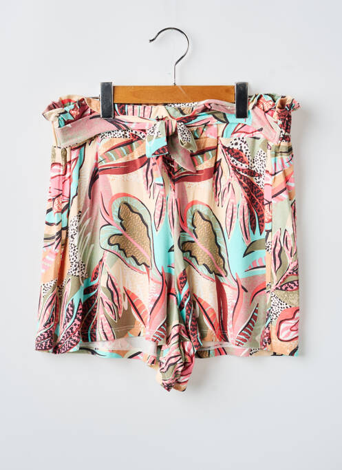 Șort croială dreaptă talie elastică roz GARCIA fille