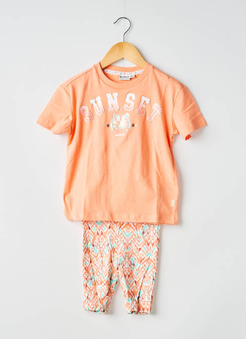 Set șort talie elastică portocaliu GARCIA fille