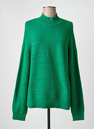 Pulover croială dreaptă mâneci lungi verde STREET ONE femeie
