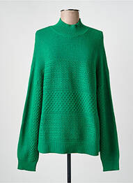 Pulover tricotaj din plasă mâneci lungi verde STREET ONE femeie