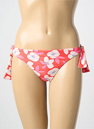 Chiloți de baie imprimeu floral bikini roșu COMPAÑIA FANTASTICA femeie
