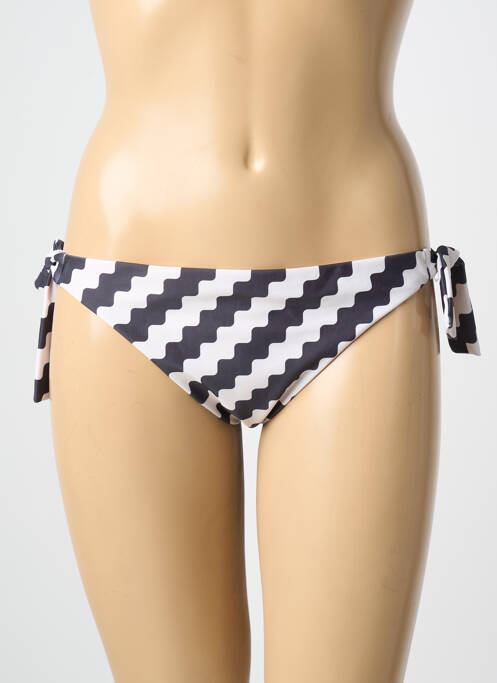 Chiloți de baie țesătură satinată bikini negru COMPAÑIA FANTASTICA femme