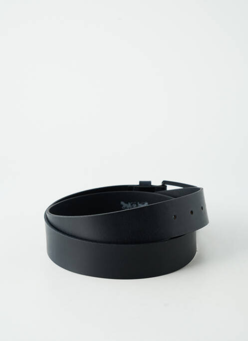 Curea efect material satinat negru LEVIS homme