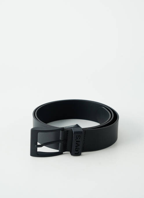 Curea efect material satinat negru LEVIS homme