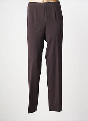 Pantalon slim talie elastică mărime normală maro KJBRAND femeie