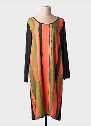 Rochie midi mâneci lungi mâneci lungi portocaliu G!OZE femeie