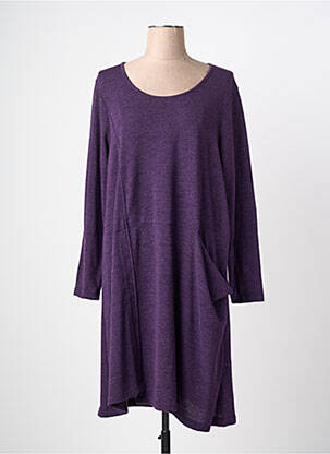 Rochie pulover elasticitate mâneci lungi violet G!OZE femme