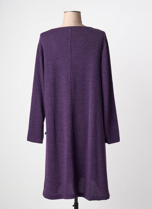 Rochie pulover elasticitate mâneci lungi violet G!OZE femme