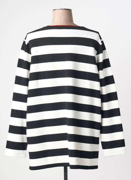 Hanorac elasticitate mâneci lungi negru LEAH CURVE femme