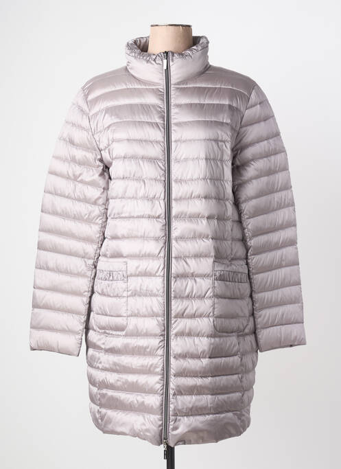 Geacă matlasată buzunare fără glugă gri WHITE LABEL femme