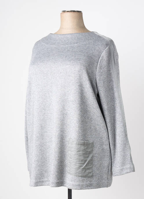 Pulover tunică elasticitate mâneci lungi argintiu SEE YOU femme