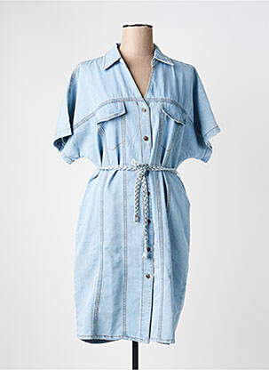 Rochie midi mâneci scurte mâneci scurte albastru ESQUALO femme