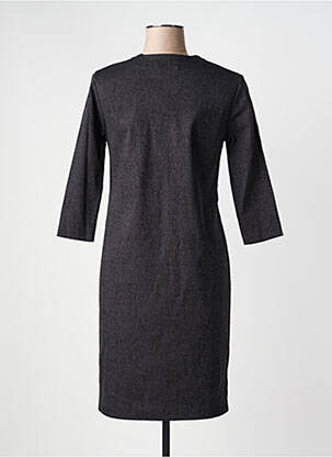 Rochie midi mâneci 3/4 mâneci 3/4 negru GEVANA femme