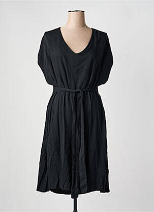 Rochie midi mâneci scurte mâneci scurte negru QUATTRO femme