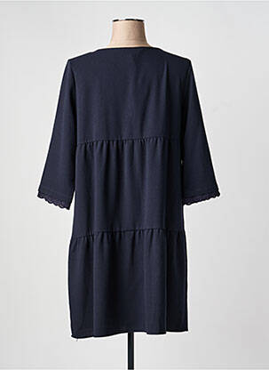 Rochie midi mâneci 3/4 mâneci 3/4 albastru Y'COO femeie