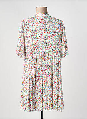 Rochie scurtă mâneci scurte mâneci scurte alb QUATTRO femeie