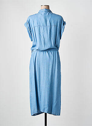 Rochie midi mâneci lungi mâneci lungi albastru YEST femeie