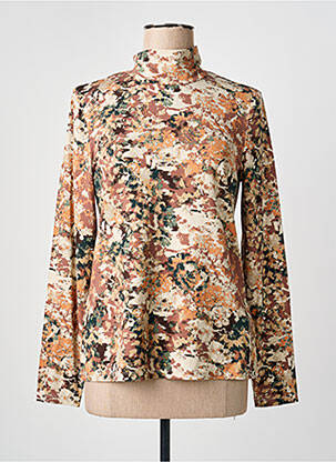 Tricou imprimeu fantezie mâneci lungi maro YEST femme