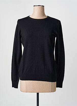 Pulover croială cambrată mâneci lungi negru GEVANA femme