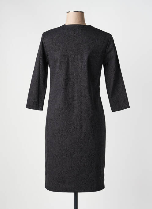 Rochie midi mâneci 3/4 mâneci 3/4 negru GEVANA femme