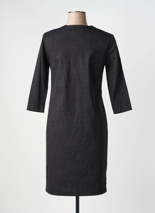 Rochie midi mâneci 3/4 mâneci 3/4 negru GEVANA femme