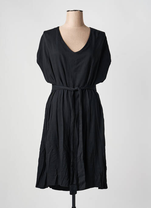 Rochie midi mâneci scurte mâneci scurte negru QUATTRO femme