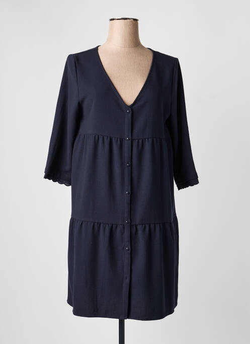 Rochie midi mâneci 3/4 mâneci 3/4 albastru Y'COO femme