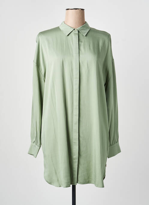 Rochie scurtă mâneci lungi mâneci lungi verde YEST femme