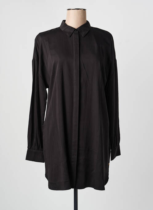 Rochie scurtă mâneci lungi mâneci lungi negru YEST femme