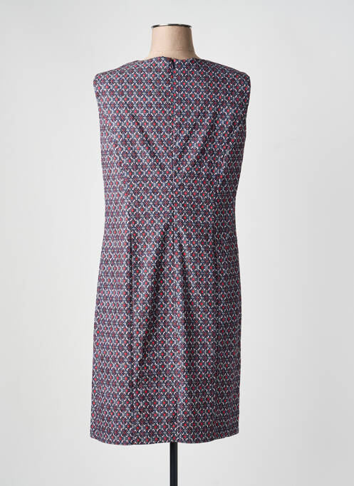 Rochie midi imprimeu fantezie fără mâneci albastru GEVANA femme