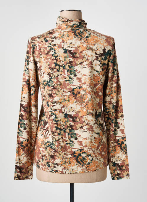 Tricou imprimeu fantezie mâneci lungi maro YEST femme