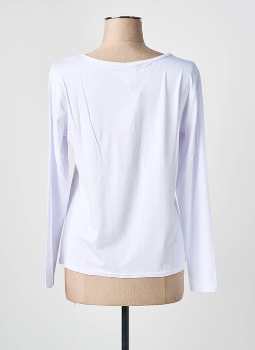 Tricou elasticitate mâneci lungi alb GEVANA femme