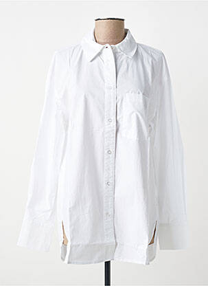 Cămașă croială dreaptă mâneci lungi alb YEST femme