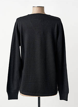 Top elasticitate mâneci lungi negru GEVANA femeie