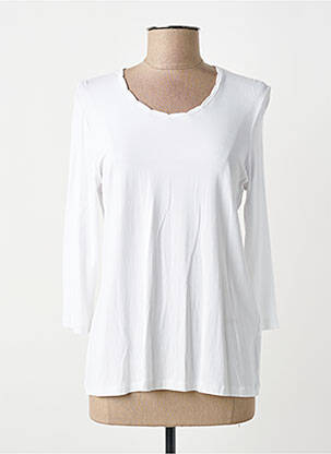 Top elasticitate mâneci lungi alb GELCO femme