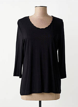 Top elasticitate mâneci lungi negru GELCO femme