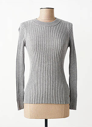 Top elasticitate mâneci lungi gri YESTA femme