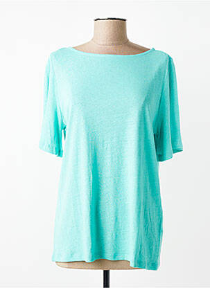 Tricou elasticitate mâneci scurte albastru YEST femme