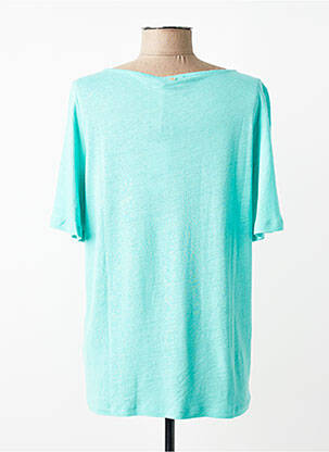 Tricou elasticitate mâneci scurte albastru YEST femeie