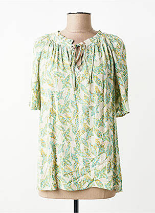 Top imprimeu fantezie mâneci scurte verde YEST femme