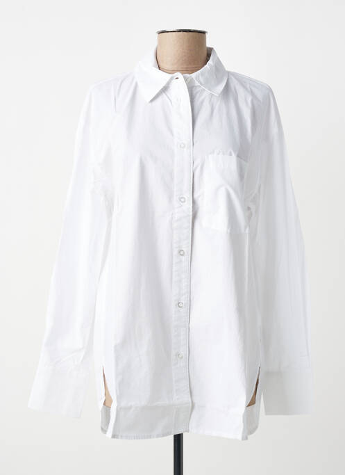Cămașă croială dreaptă mâneci lungi alb YEST femme