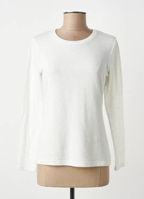 Top elasticitate mâneci lungi alb GEVANA femme