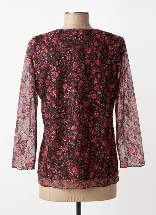 Top elasticitate mâneci lungi roșu GEVANA femme