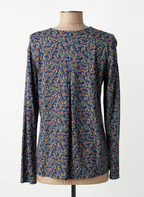 Top elasticitate mâneci lungi albastru GEVANA femme