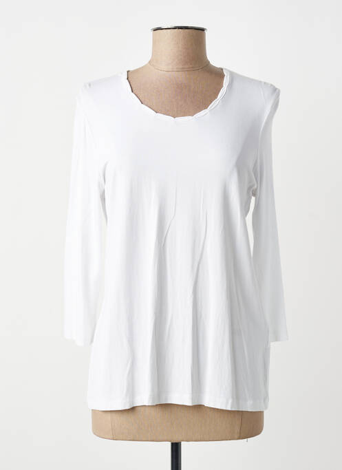 Top elasticitate mâneci lungi alb GELCO femme