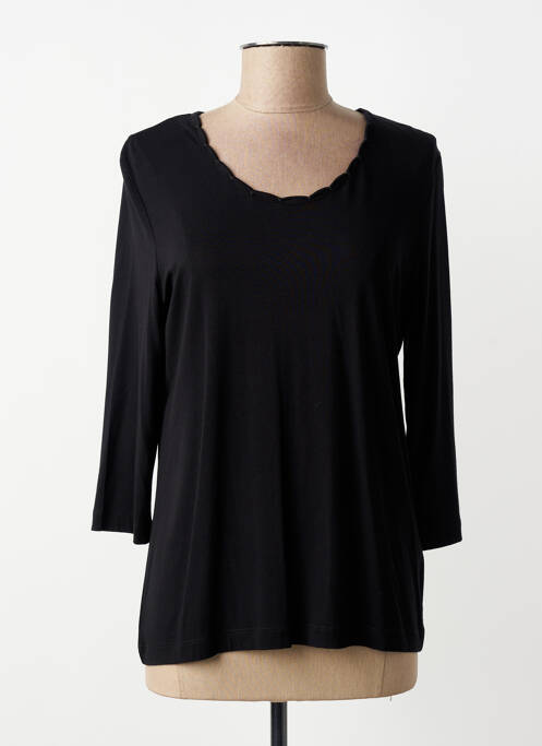 Top elasticitate mâneci lungi negru GELCO femme