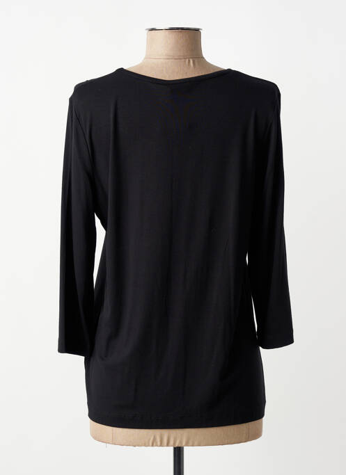 Top elasticitate mâneci lungi negru GELCO femme