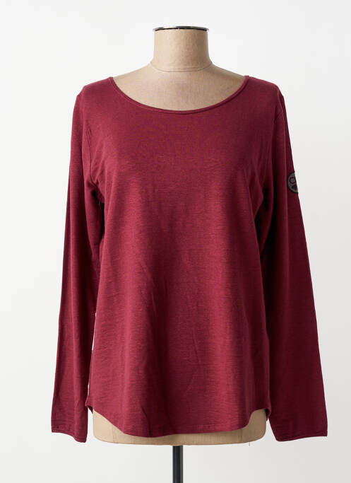 Top elasticitate mâneci lungi roșu LE PETIT BAIGNEUR femme