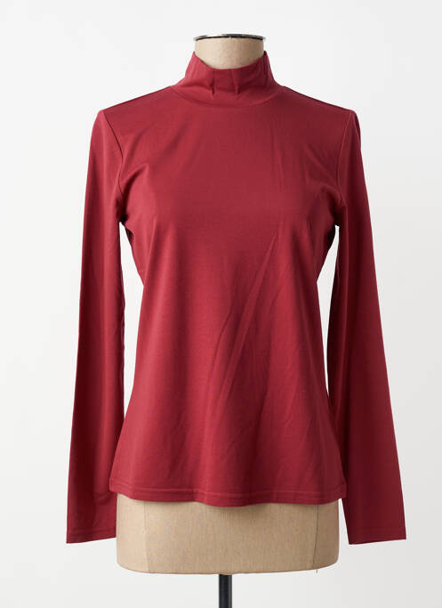 Top elasticitate mâneci lungi roșu YEST femme